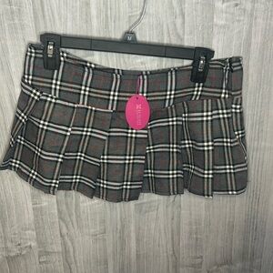 Plaid Mini Skirt